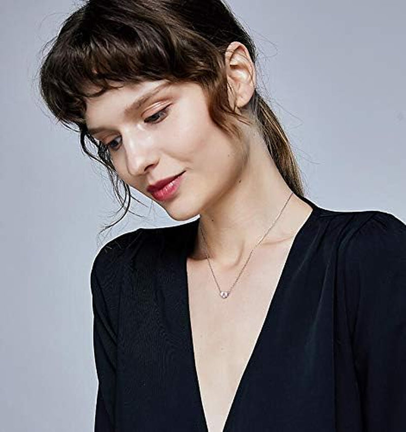 Silver Necklaces for Women Heart Initial Letter A-Z Pendant Necklace Personalized Tiny Capital Alphabet Choker Chain Birthday Jewellery Gifts for Girls Girlfriend Wife Lady