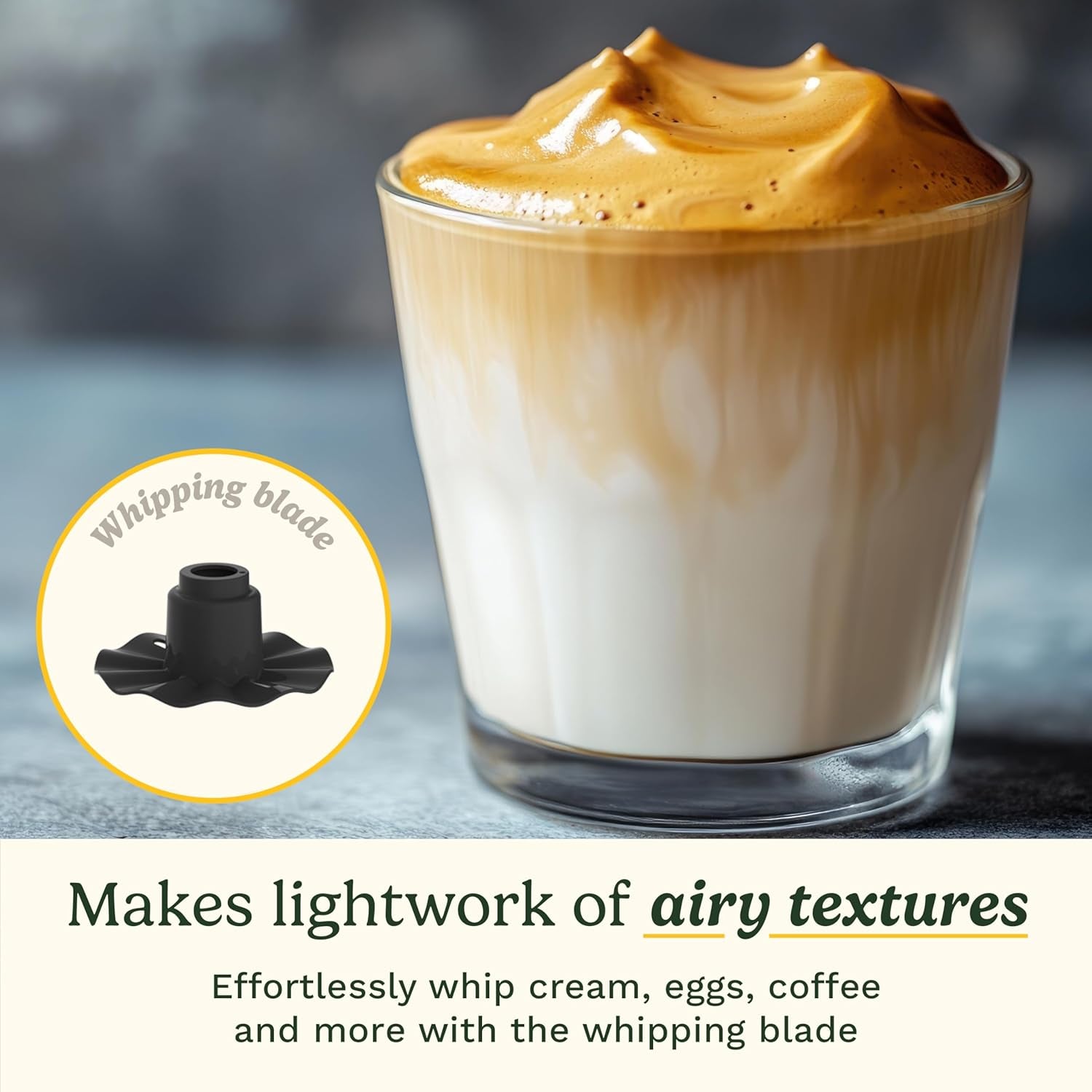 Flexprep® 1.1L Food Processor | All-In-One: Chop, Shred, Purée, Whip | Stainless Steel Blade, Reversible Shredding Disc & Whipping Blade | Bladelock™ System | One-Touch Operation and Pulse