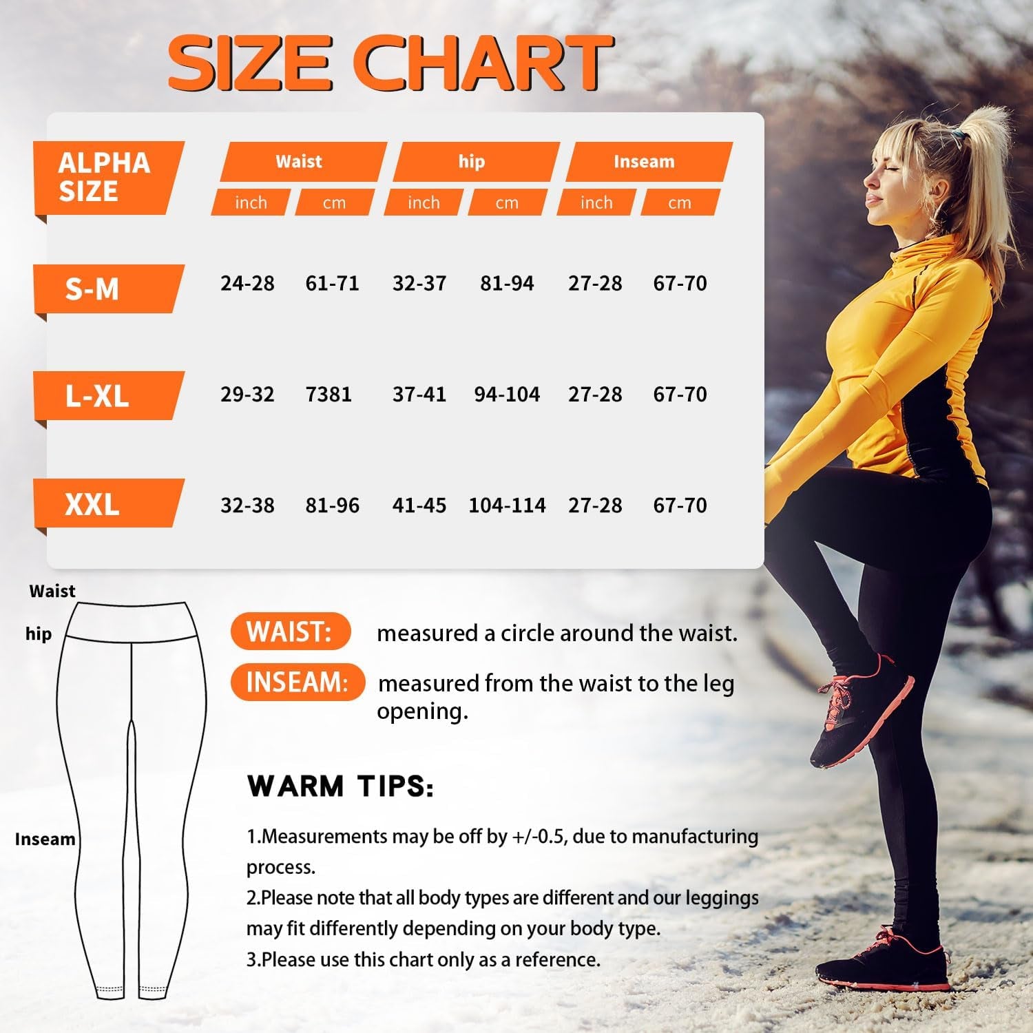 Women'S Fleece Lined Leggings, Thermal Leggings High Waist for Women