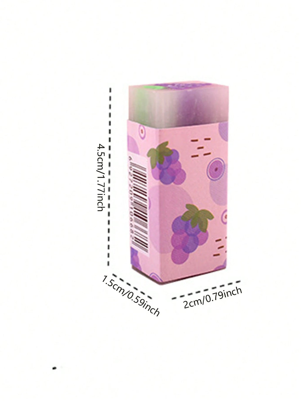 3Pcs Fruit Pattern Eraser, Creative Portable Eraser for Office, School, Student