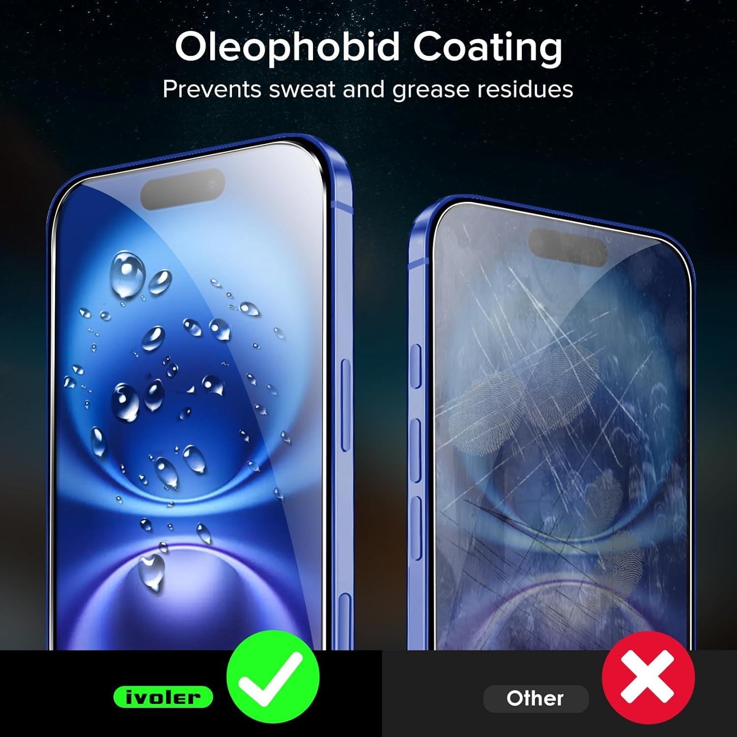 Screen Protector for Iphone 16 / Iphone 15, with Alignment Frame Tool, Tempered Glass Protection Film - without Air Bubbles -Ultra Resistant Hardness 9H 6.1-Inch, 2-Pack