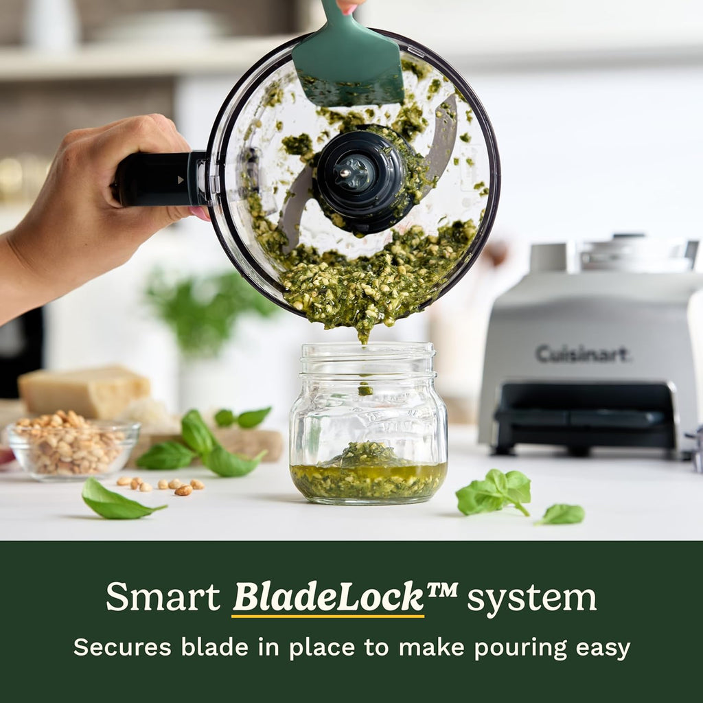 Flexprep® 1.1L Food Processor | All-In-One: Chop, Shred, Purée, Whip | Stainless Steel Blade, Reversible Shredding Disc & Whipping Blade | Bladelock™ System | One-Touch Operation and Pulse