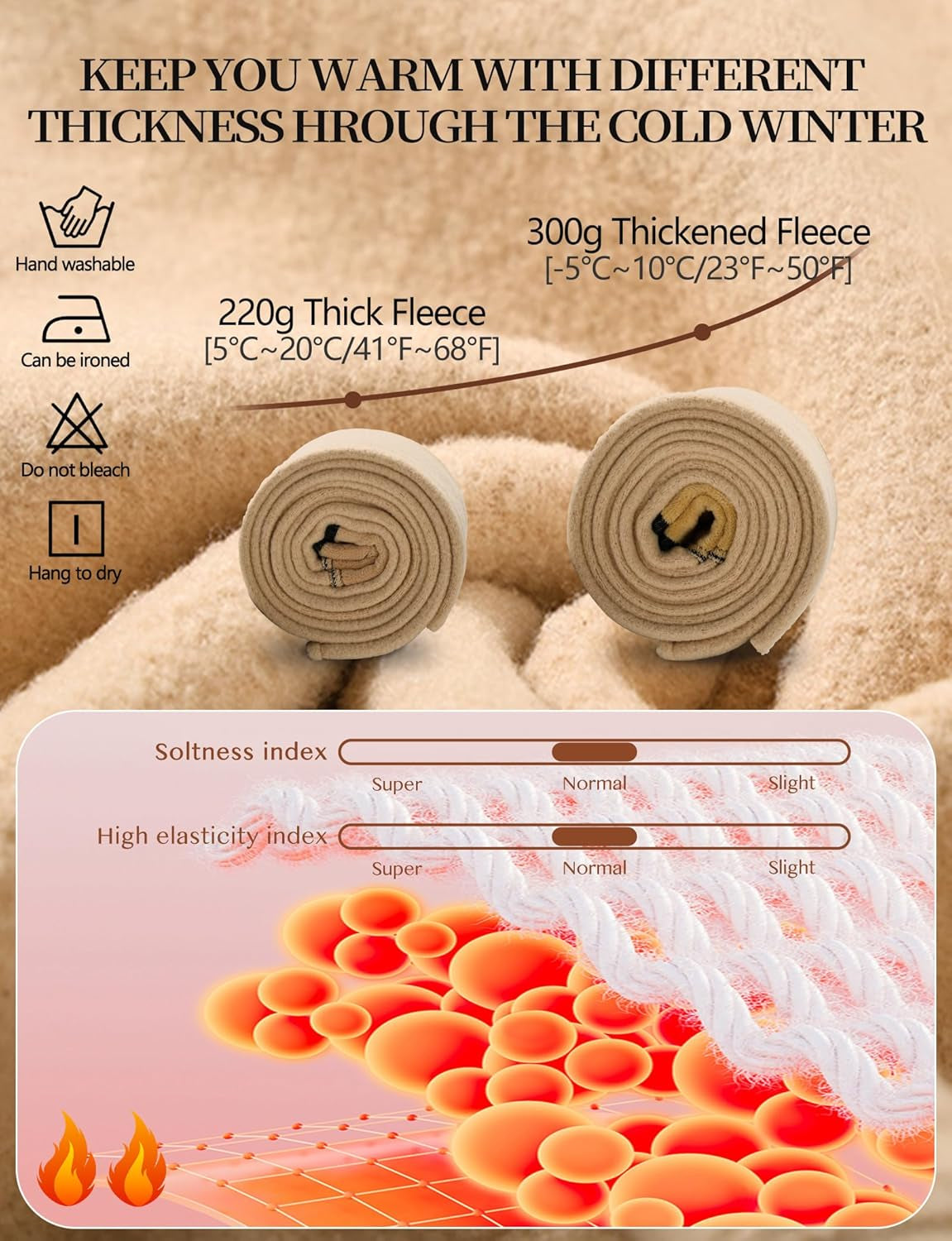 Fleece Lined Tights for Women- High Waist Fake Sheer Translucent Thermal Leggings Thick Warm Pantyhose for Winter